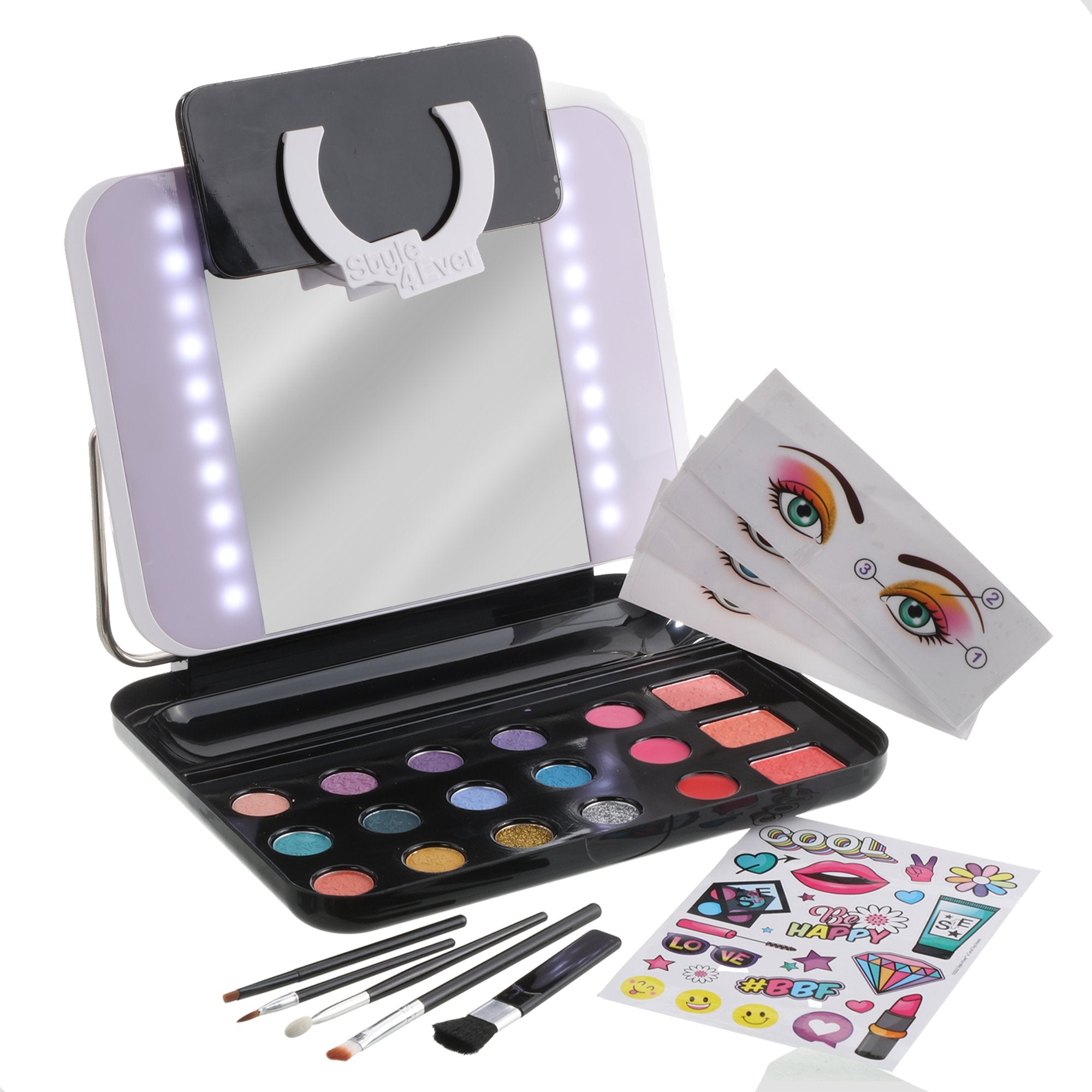 Stokomani Mallette de maquillage miroir LED jouet enfant 5 ans