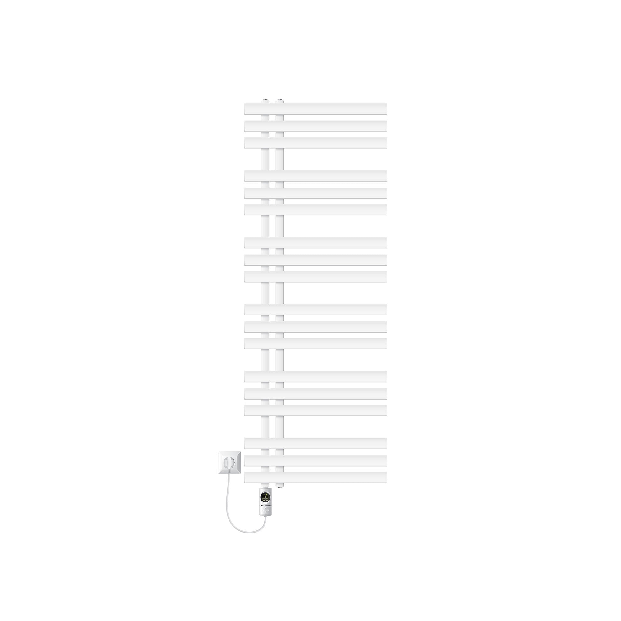 LuxeBath Sèche-serviettes blanc 500x1400 mm 1200W central