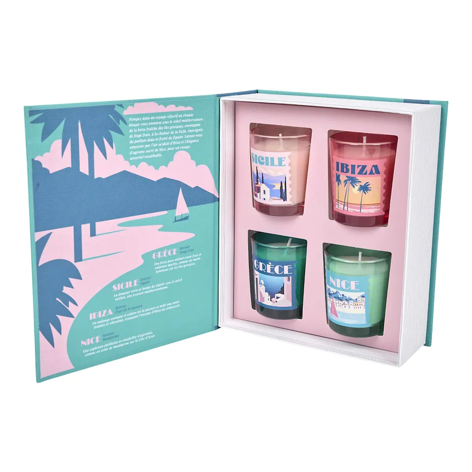 Stokomani Maison Coffret 4 bougies parfumées voyage