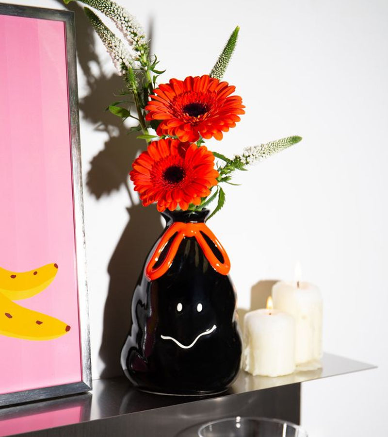 L'avant gardiste Vase sac poubelle cache-pot bouquet