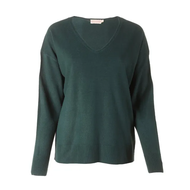 Stokomani Mode pull col V vert taille L