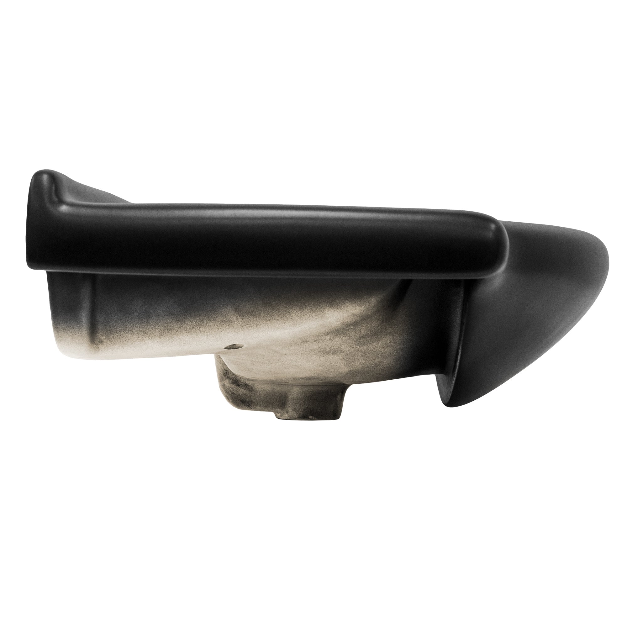 ECD Germany Sanitär vasque 77x50 noir mat bonde argent