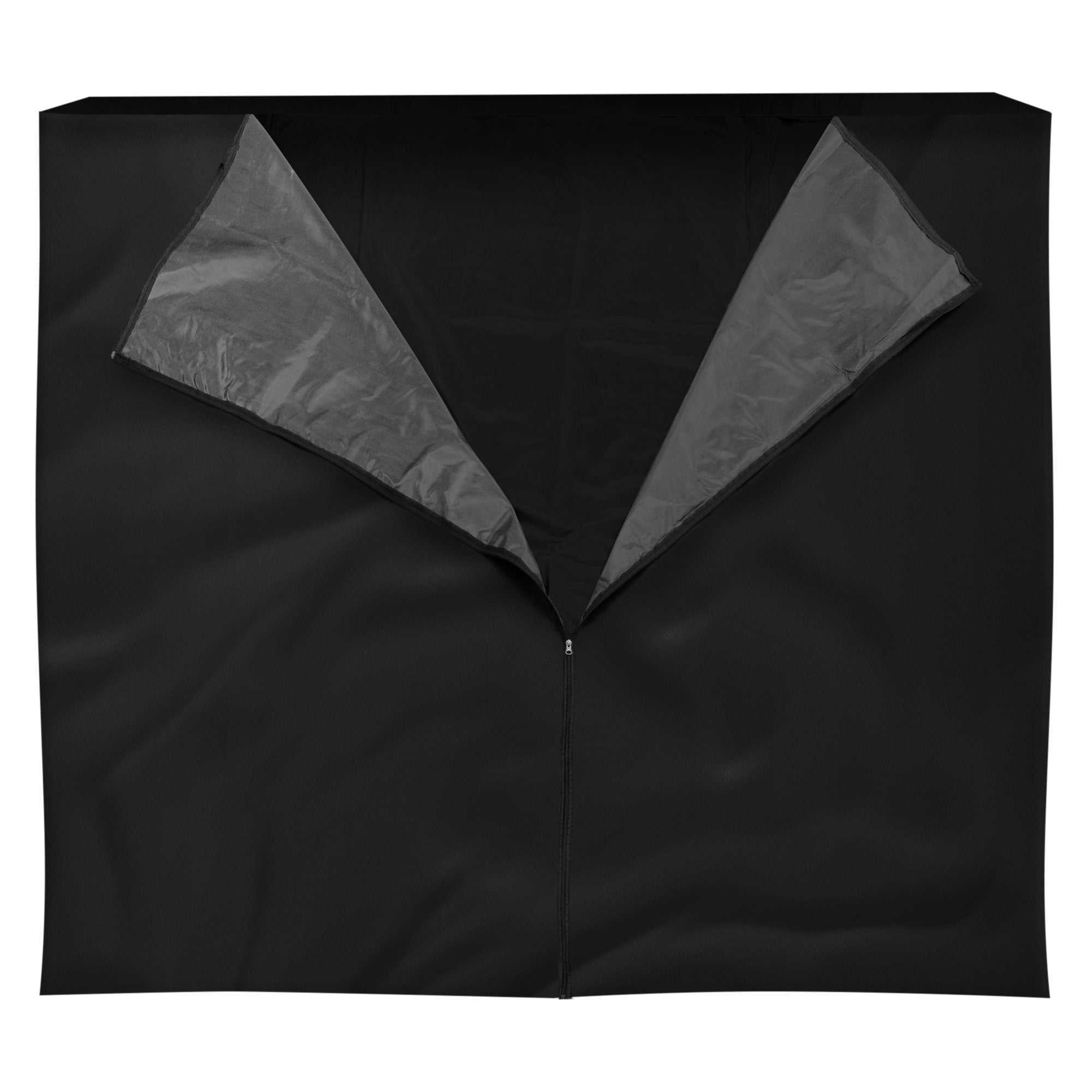ECD Germany bâche abri bûches noir polyester 185x125 cm