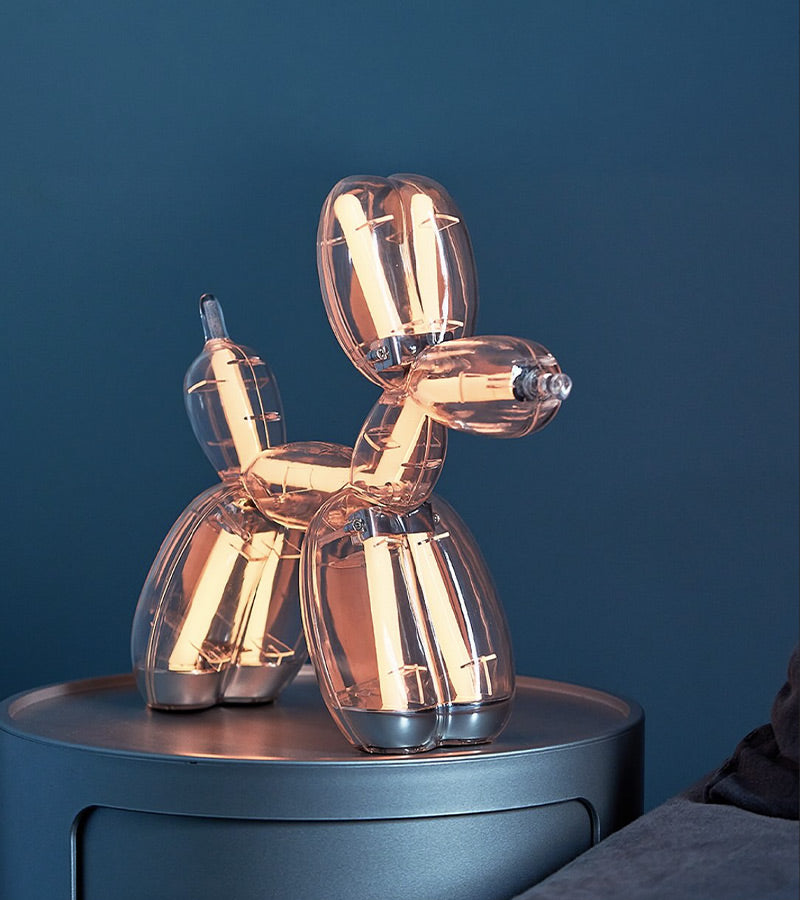 Lexon X Jeff Koons Balloon Dog lampe LED pop art