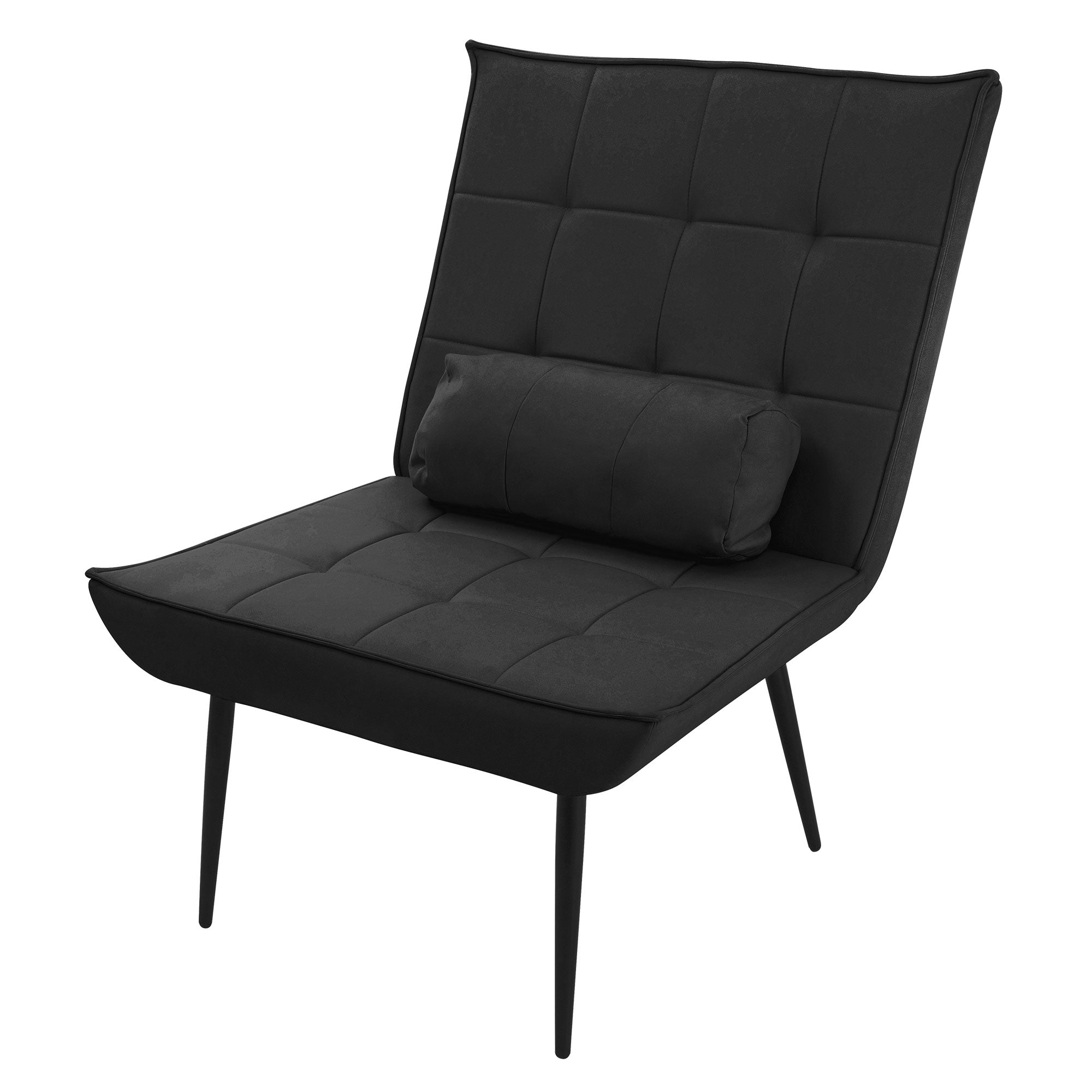 ECD Germany Möbel fauteuil relax simili cuir anthracite coussin