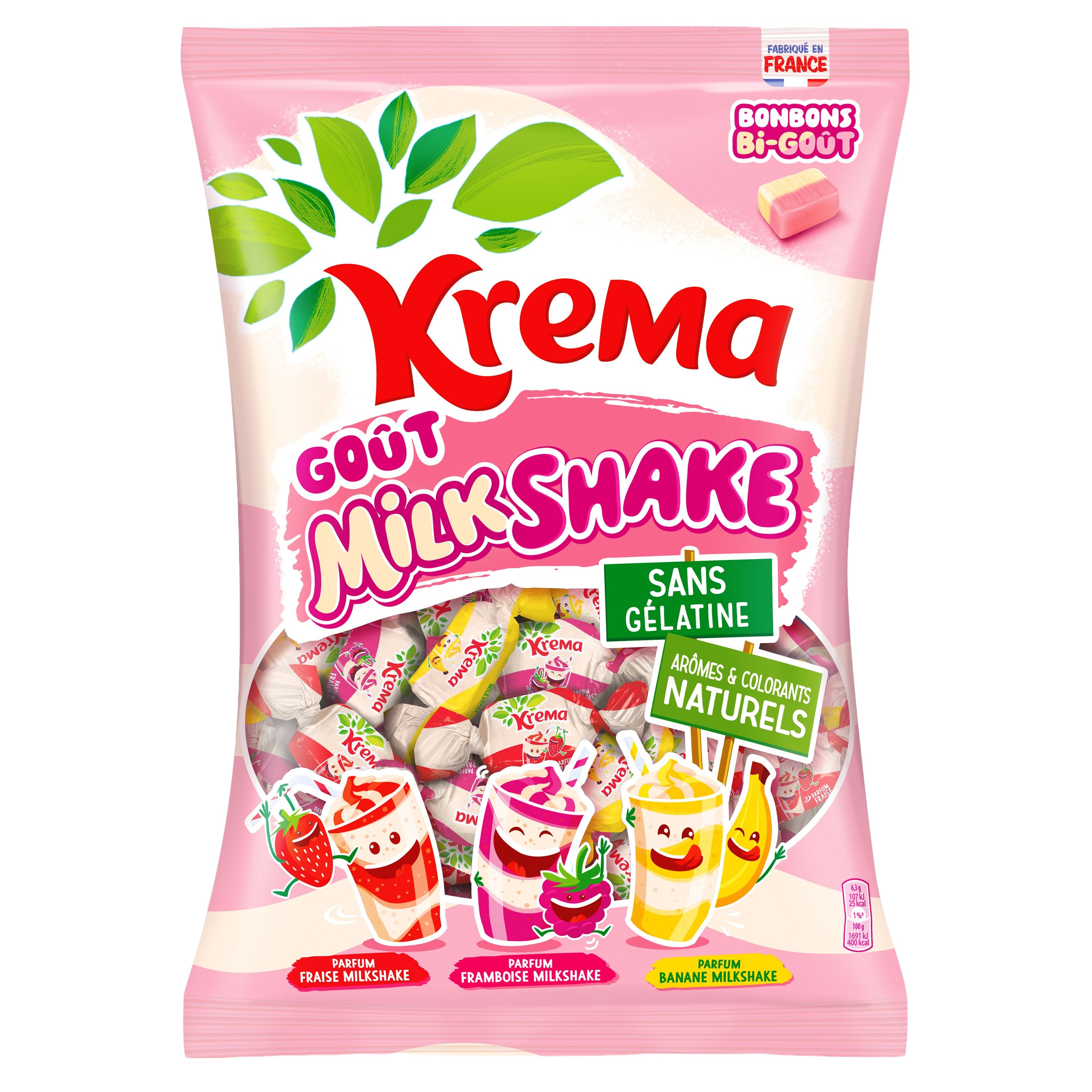 Krema Milkshake confiseries sachet Halloween à partager
