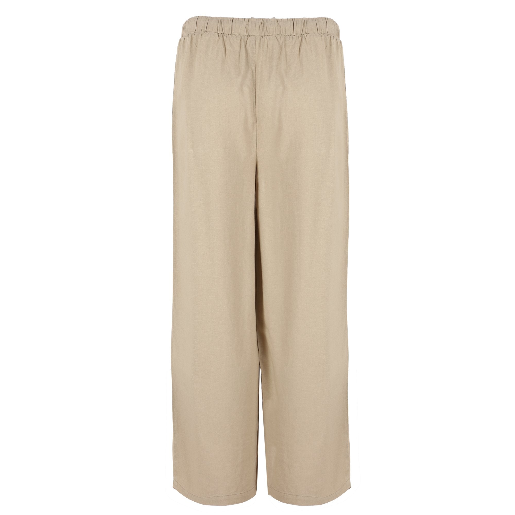 Pantalon beige femme coupe droite tailles 34 à 42