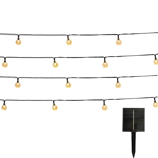 Red Deco Festy White 120 guirlande lumineuse solaire 14m blanc chaud