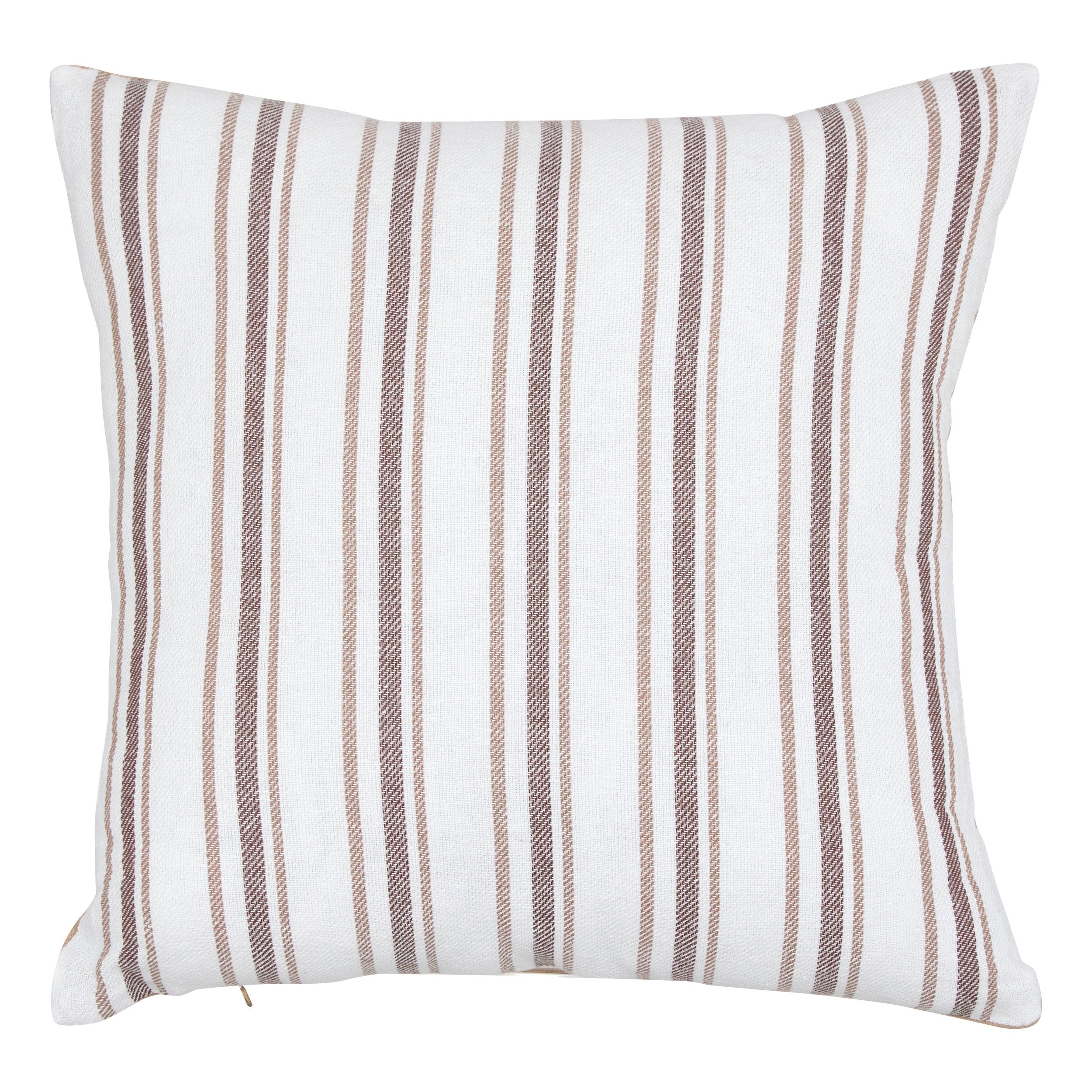 Stokomani Maison Coussin Groove rayures lin coton 40x40 cm