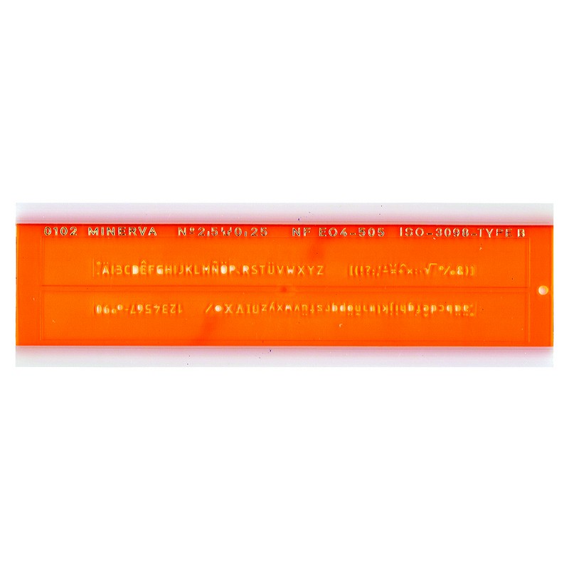 Safe Tool Trace-lettres ISO 2,5 mm normographe