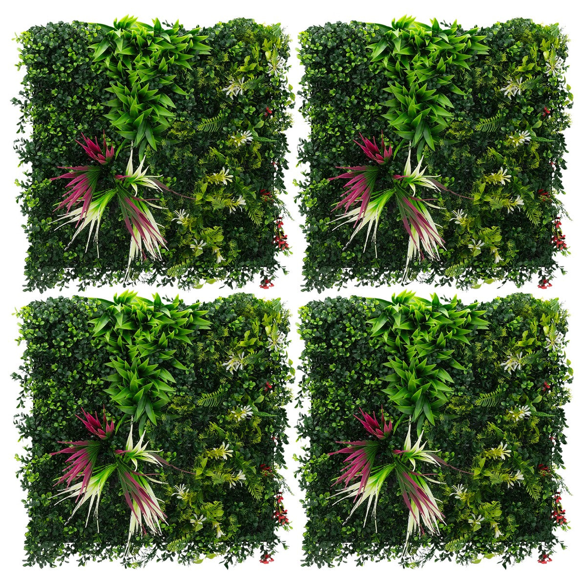 ECD Germany Tropical Pink mur végétal 50x50 vert lot 4