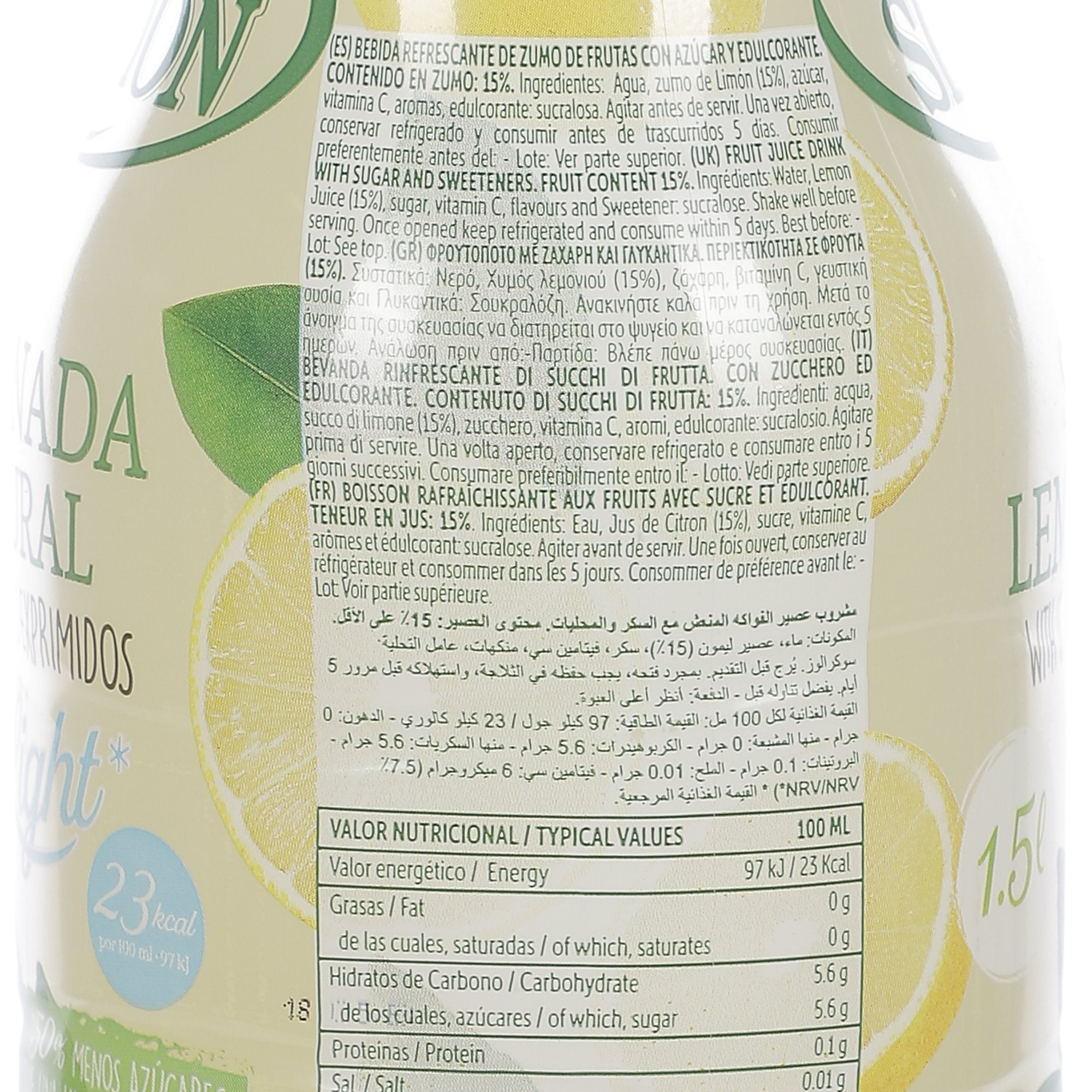 Stokomani citronnade light boisson citron sans sucre
