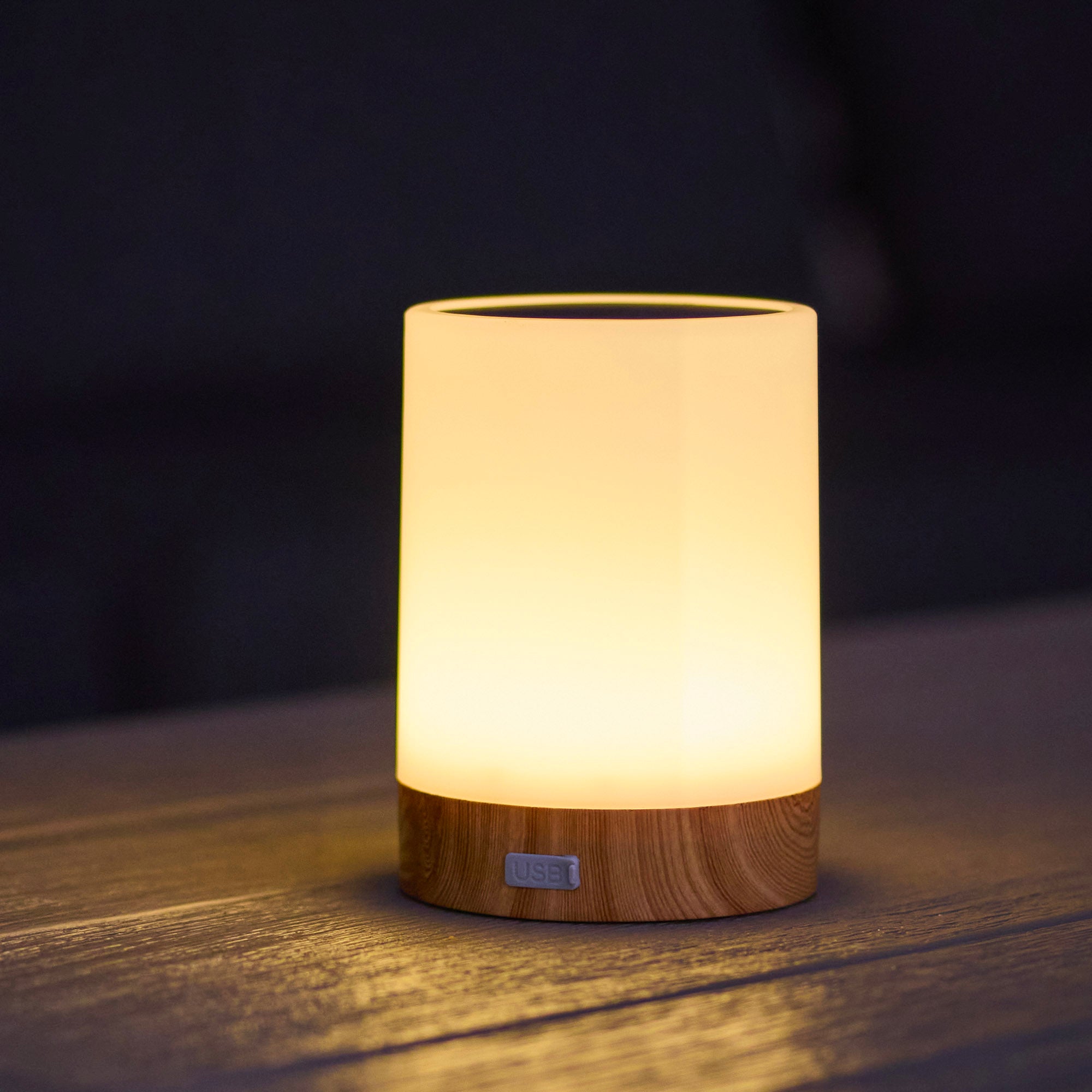 Red Deco Duolight lot 2 lampes table solaires LED H13cm