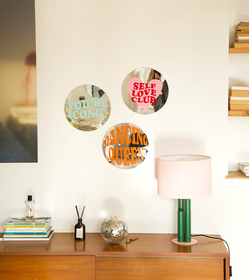 You’re Iconic miroir mural déco texte chambre