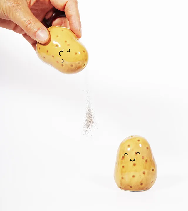 L'avant gardiste Pat et Patate Salière poivrière set table fun