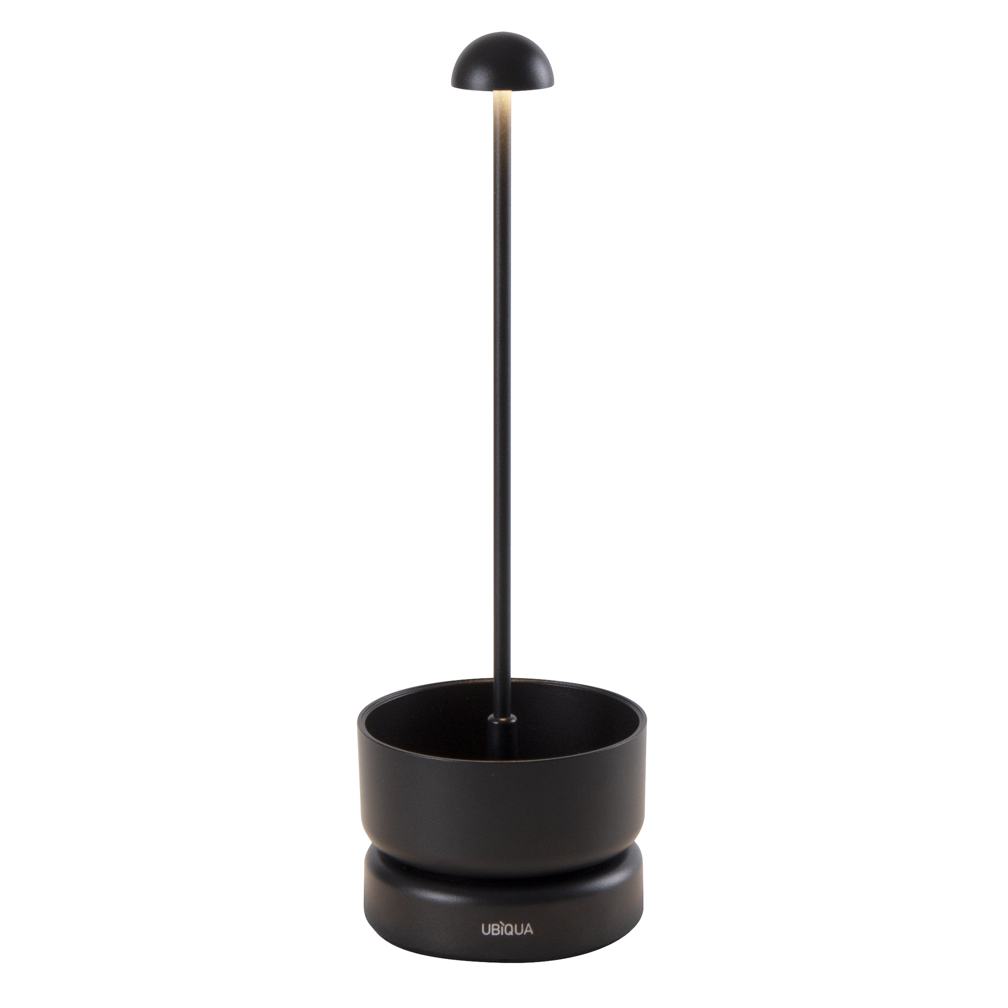 Red Deco Basket Black lampe table sans fil noir H31 cm