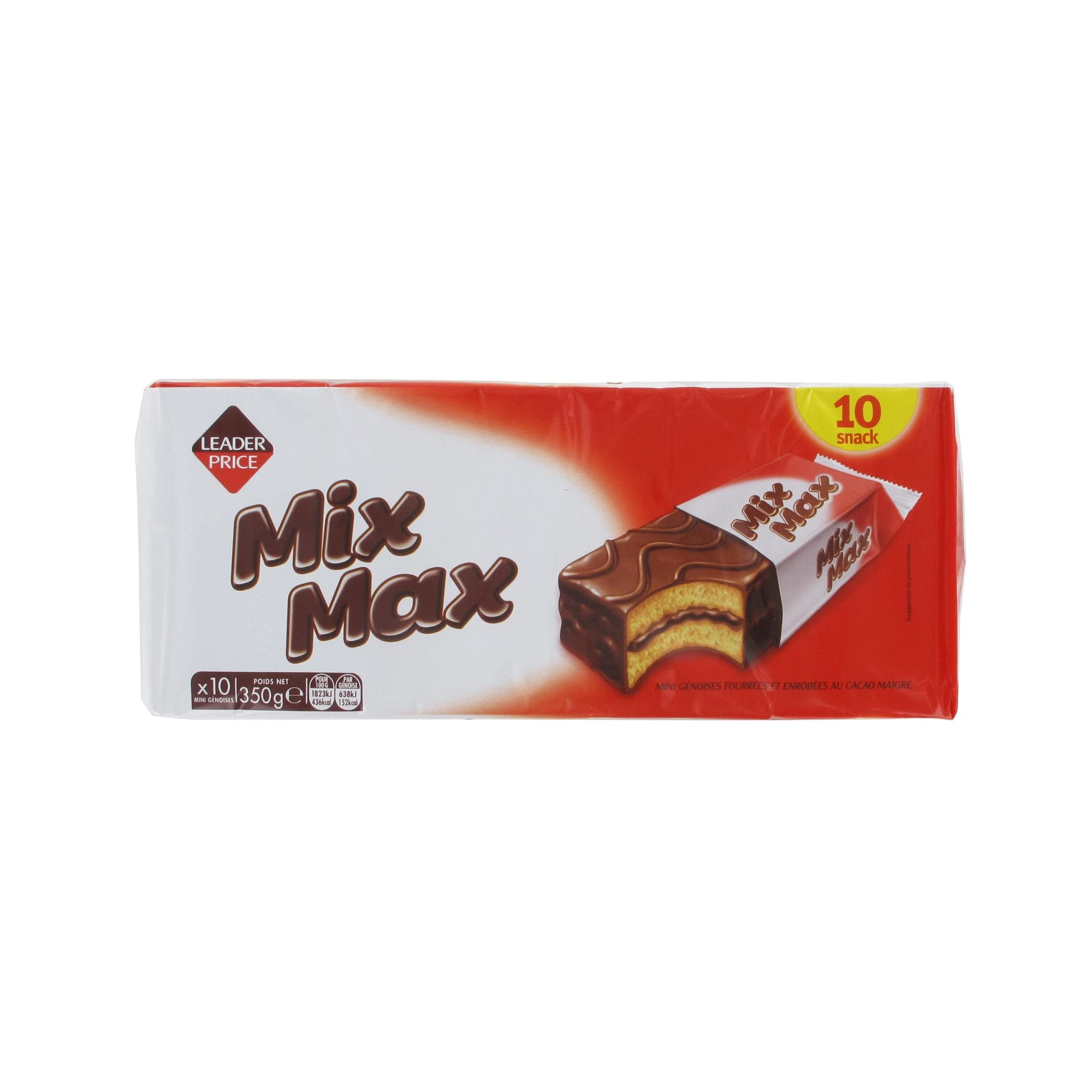 Leader Price Gâteaux Mix Max au chocolat 350g