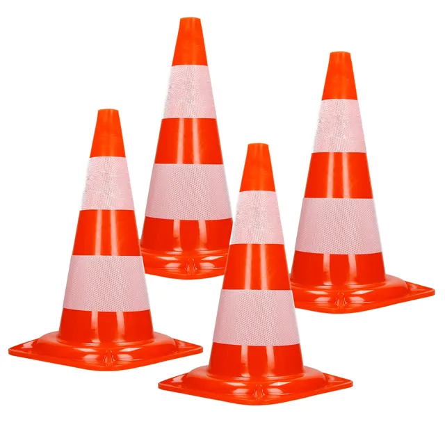 ECD Germany cône de signalisation orange 47 cm lot de 4