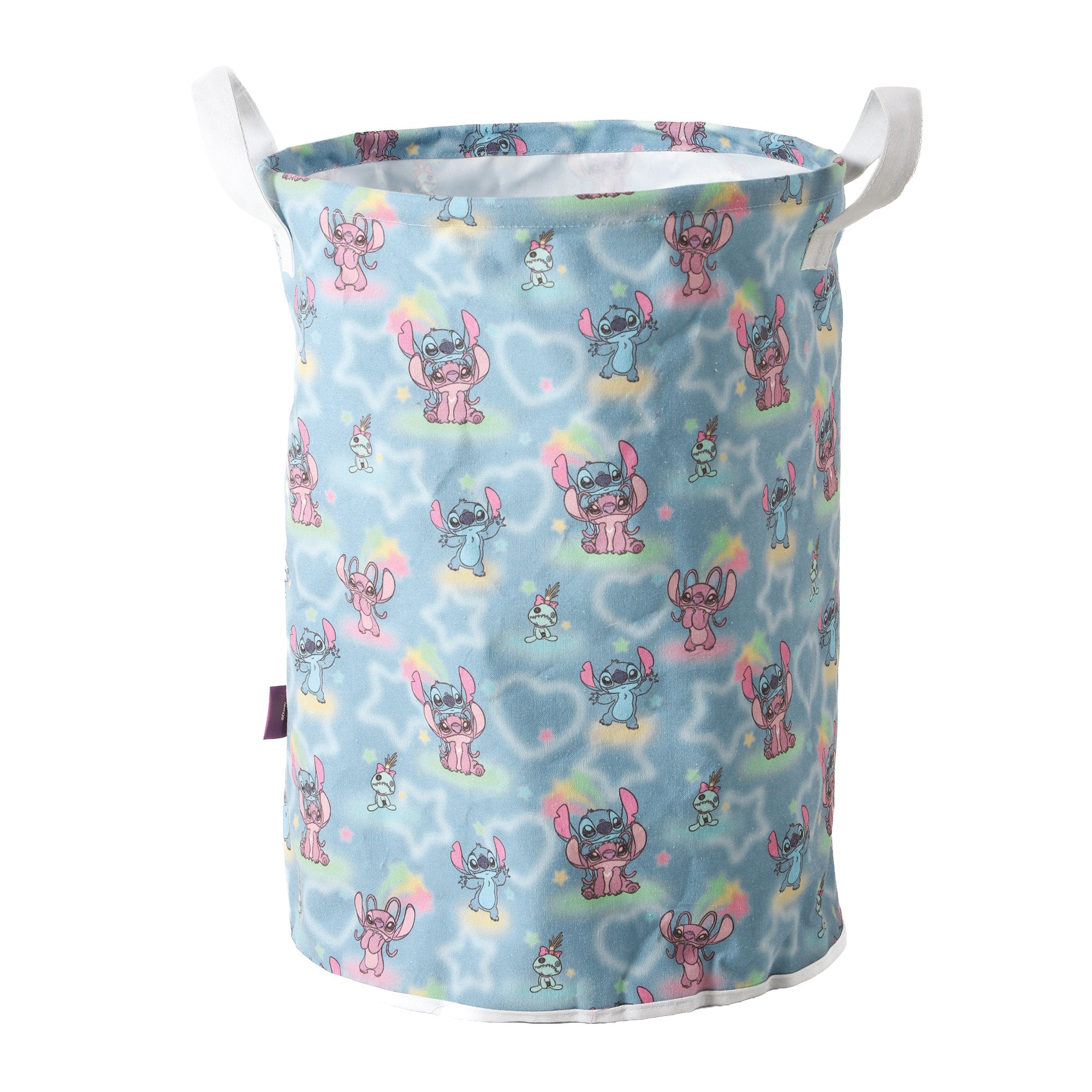 Stitch panier à linge enfant chambre tissu bleu