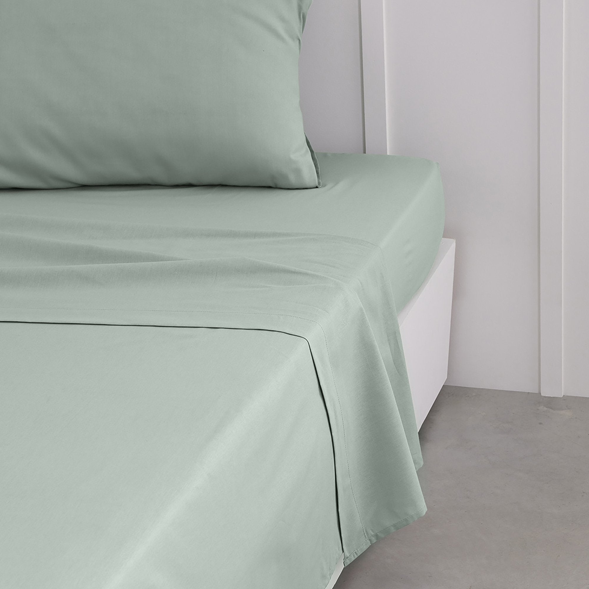 Stokomani Maison drap plat 57 fils drap vert