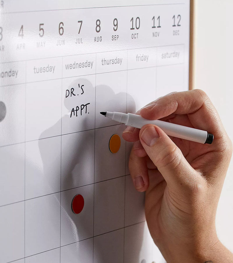 L'avant gardiste Livres & Papeterie calendrier Effaçable magnétique