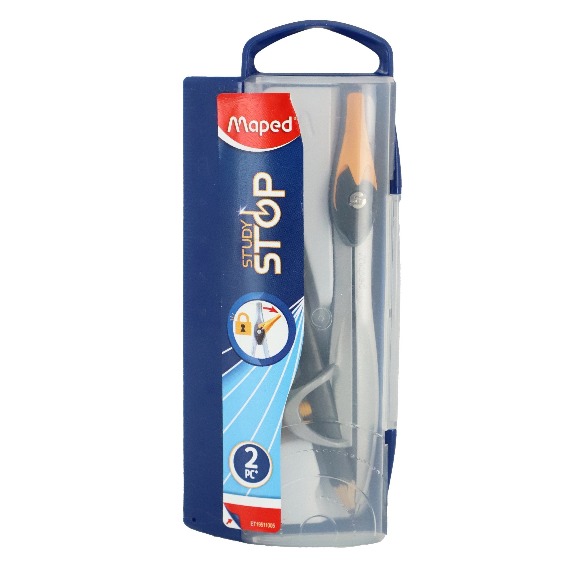 Stokomani Scolaire coffret compas Study Stop bague compas