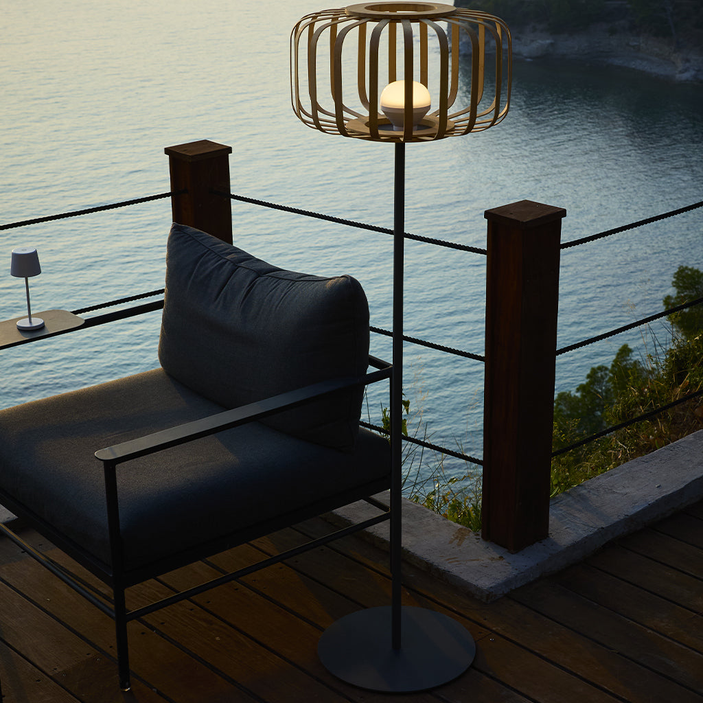 Red Deco Standy Bambou H150cm lampadaire sans fil multicolore