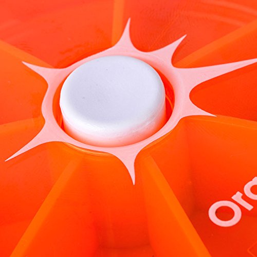 Shop-Story Bien-être pilulier hebdomadaire agrumes orange 7 jours