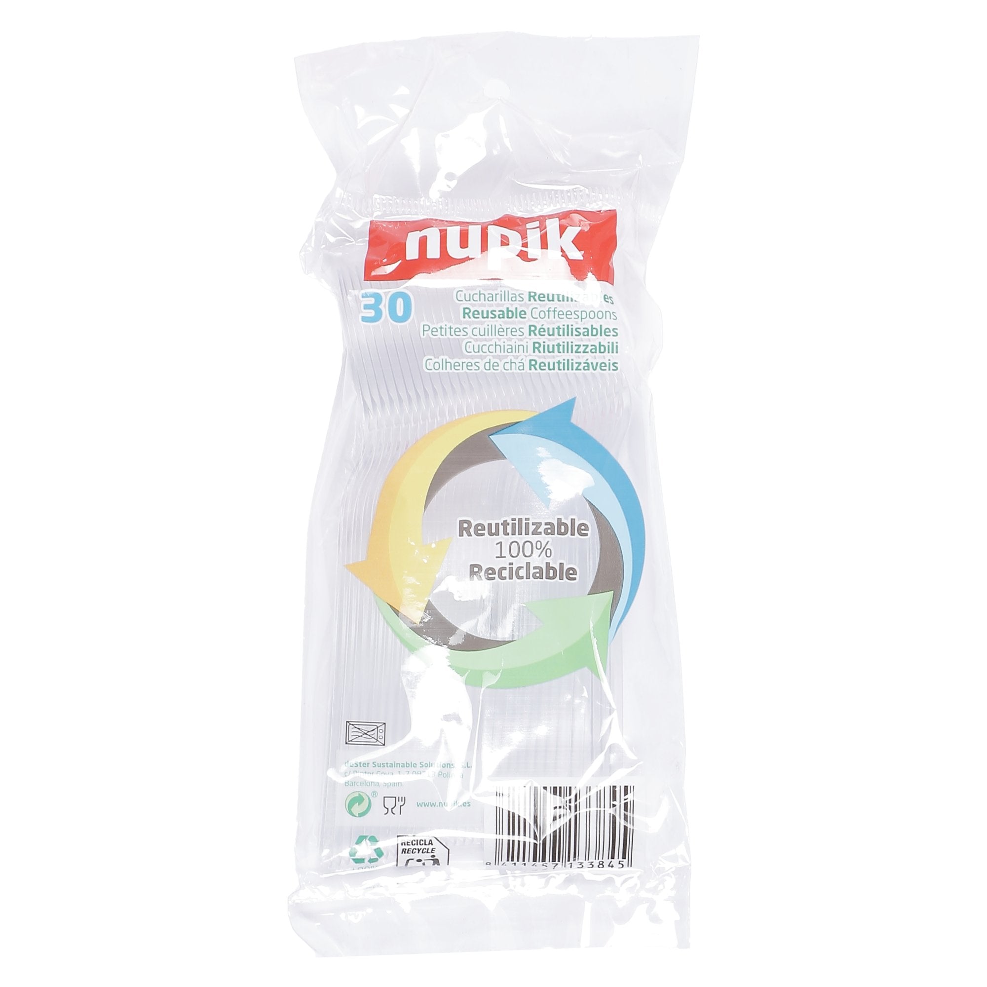 Stokomani Maison 30 petites cuillères plastique réutilisable pique-nique