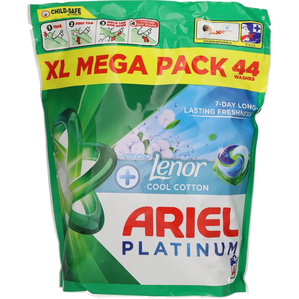 Ariel Platinum 44 capsules lessive pack XL parfum