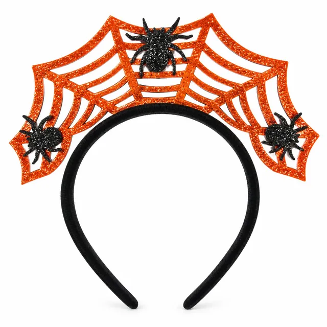 Stokomani Fêtes serre-tête toile d'araignée orange Halloween