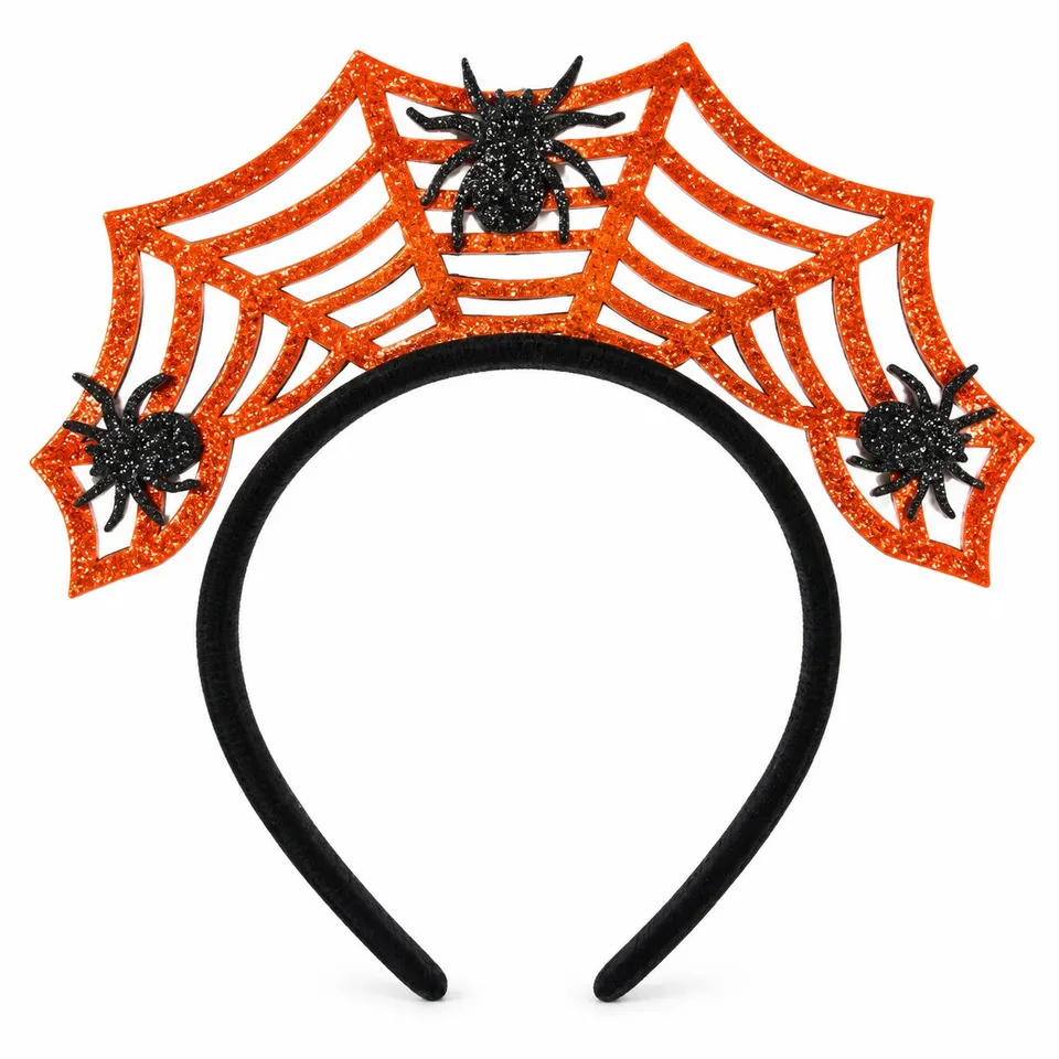 Stokomani Fêtes serre-tête toile d'araignée orange Halloween