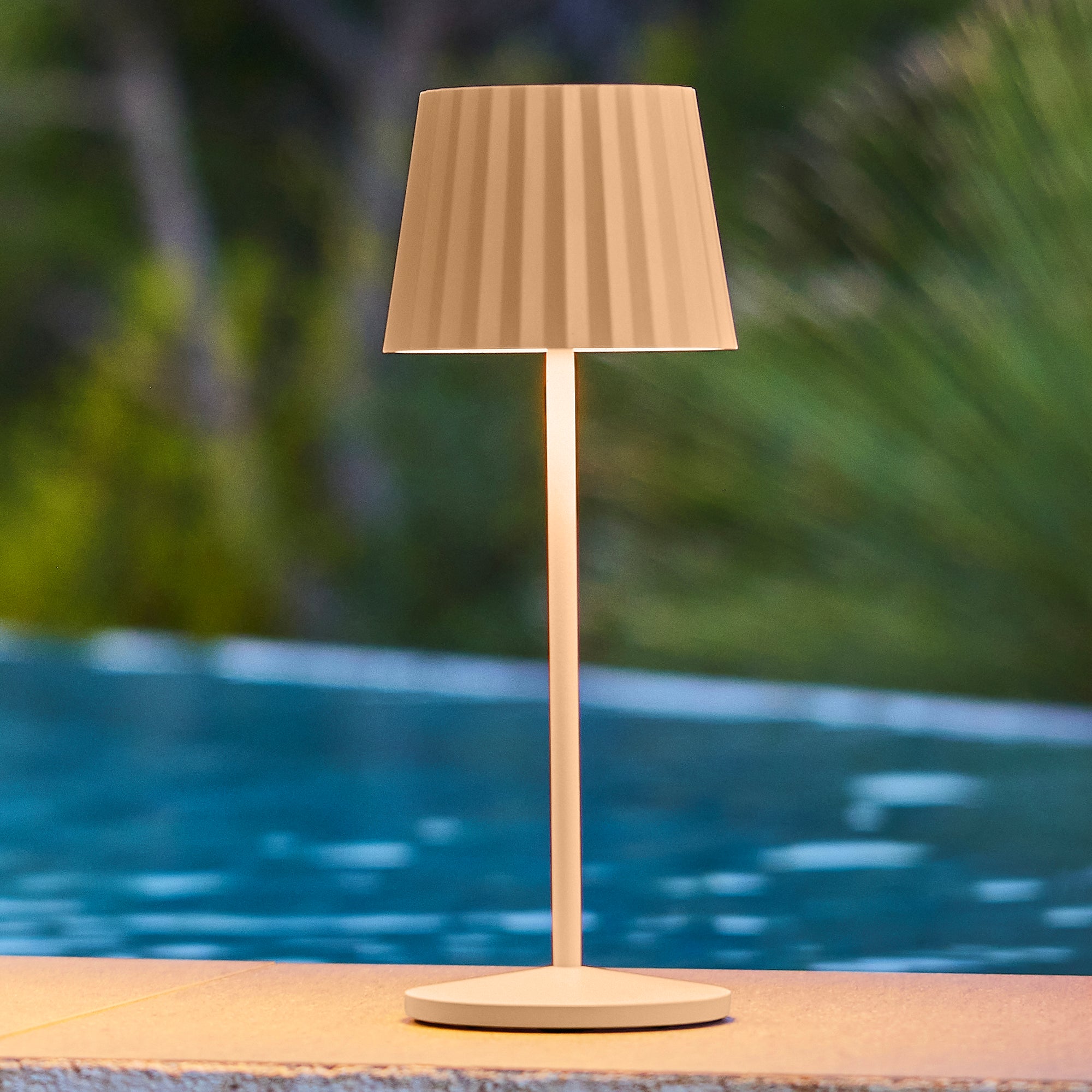 Red Deco Abby Cream lampe sans fil beige crème 29 cm dimmable