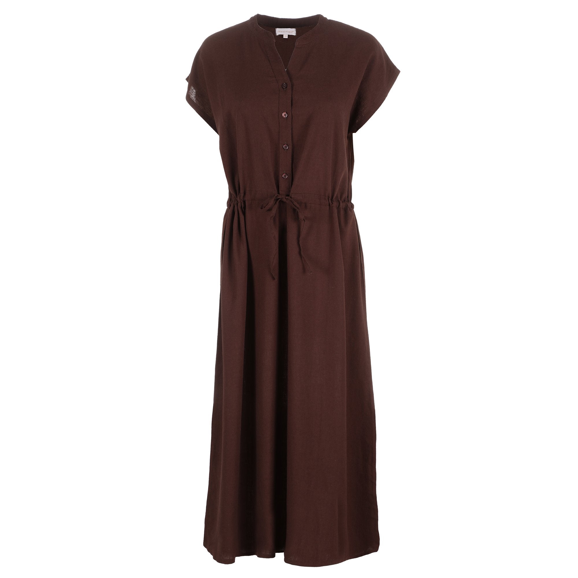 Stokomani Mode LIN-ET-26 robe longue marron femme