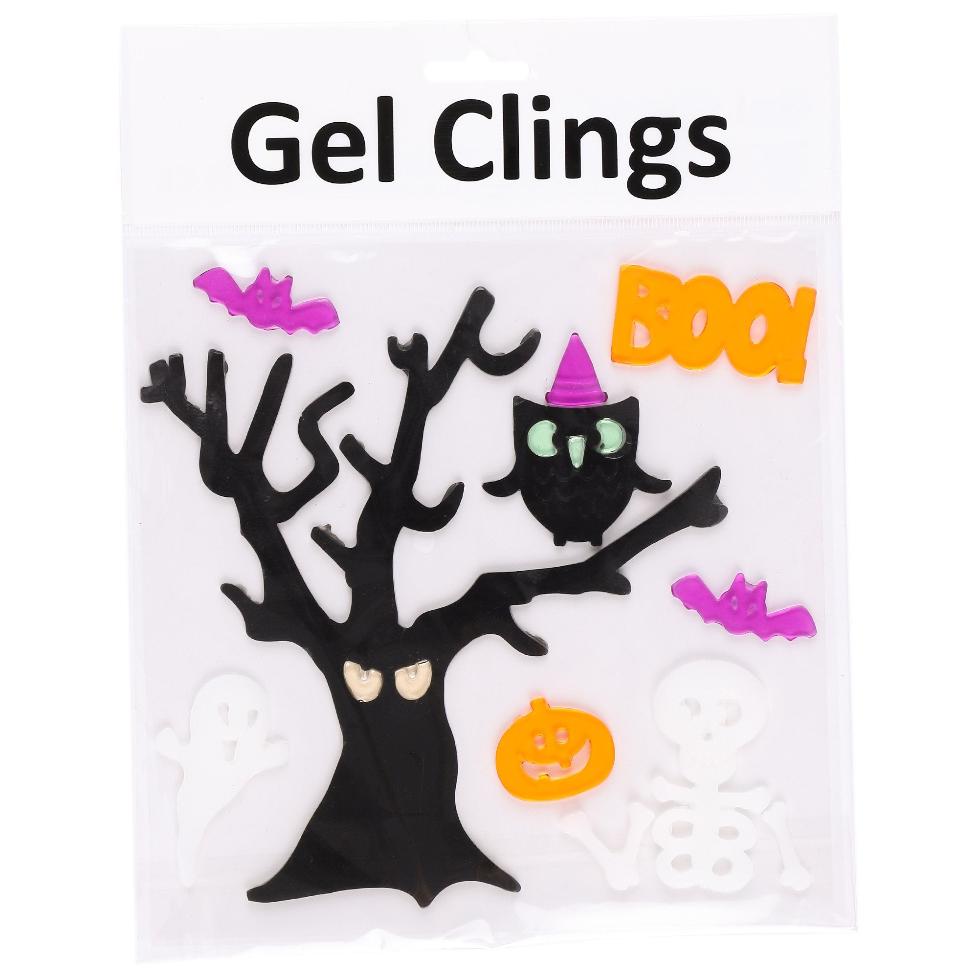 Stokomani Fêtes Décoration Fenêtre Gel Halloween 19x19cm