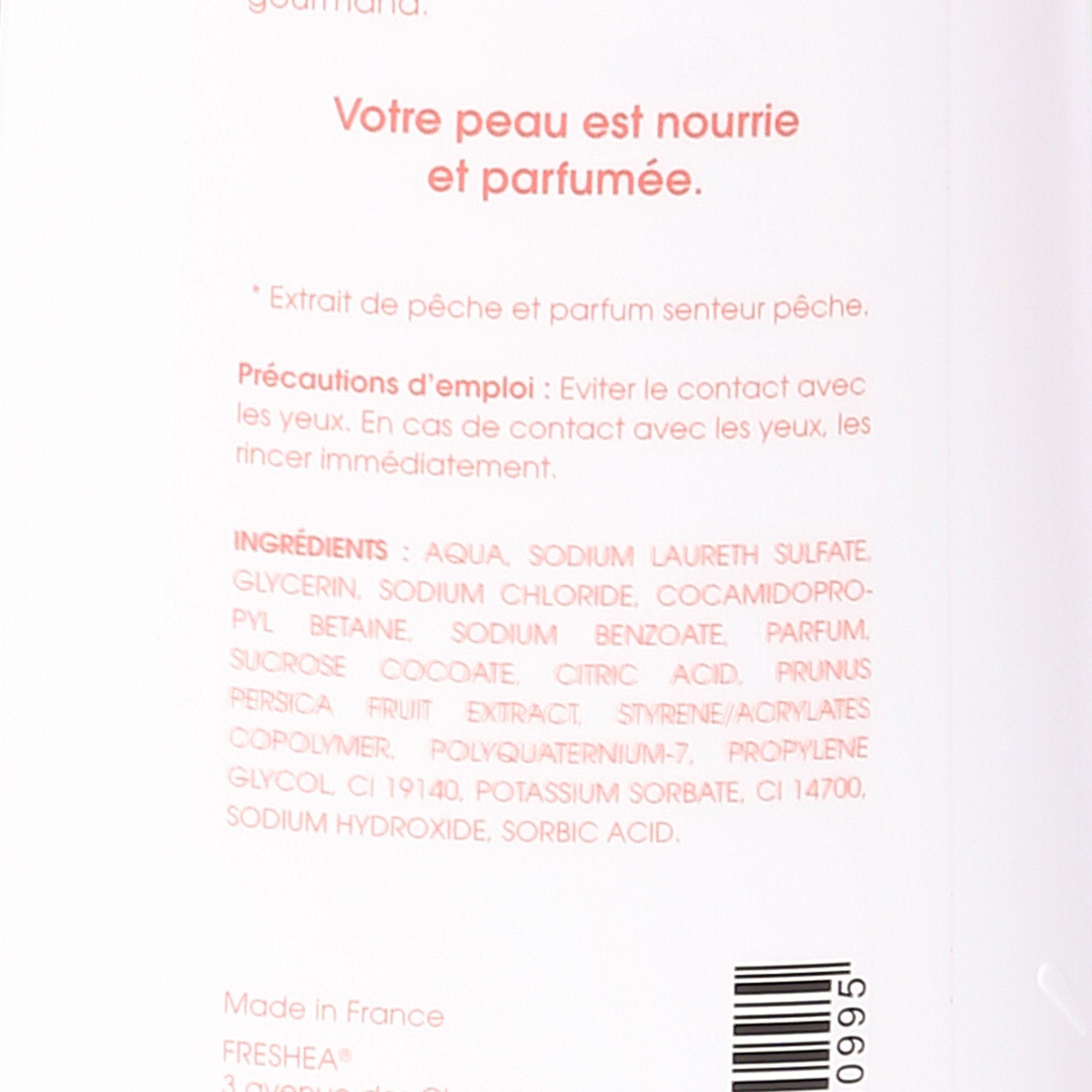 Stokomani Gel douche hydratant à la pêche fruité