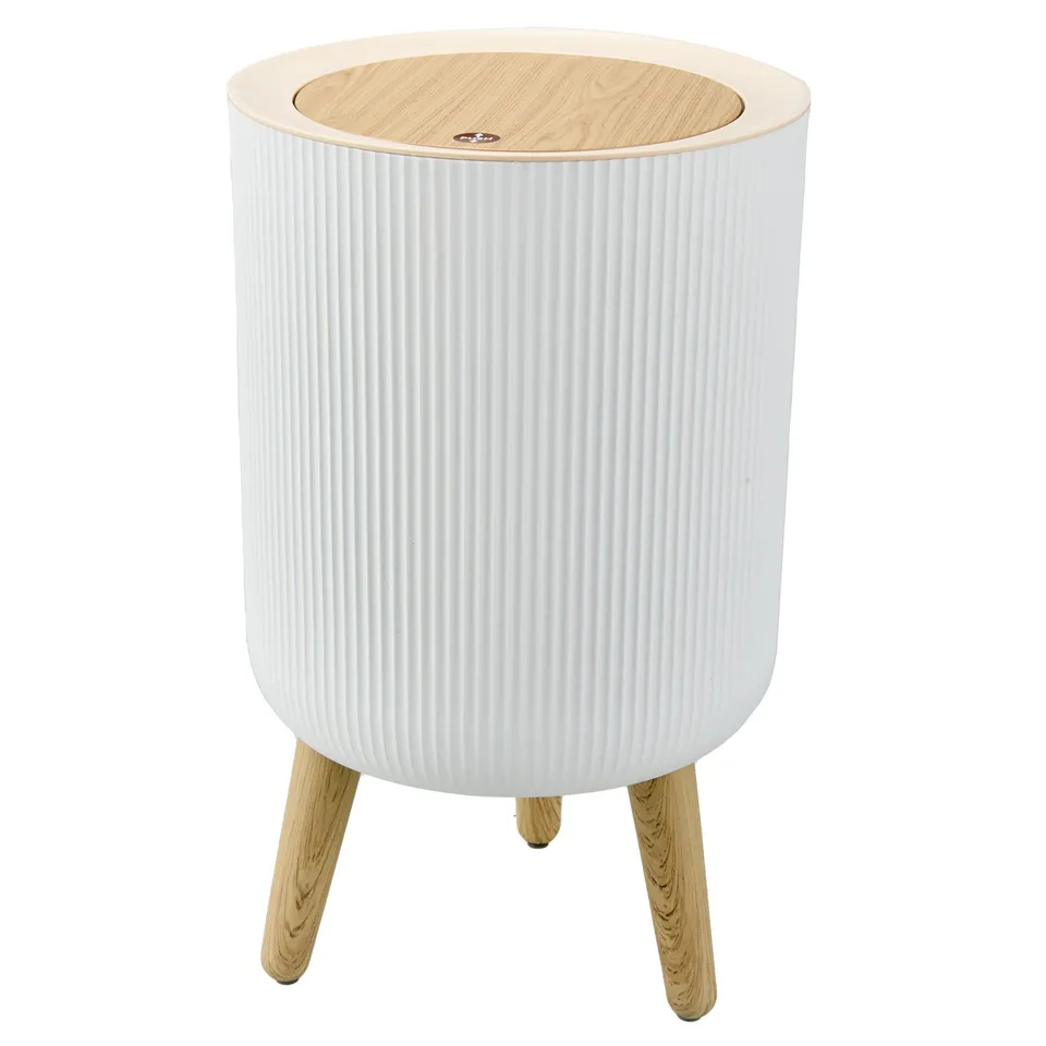 Red Deco Malmo Line poubelle salle de bain 7 L bois