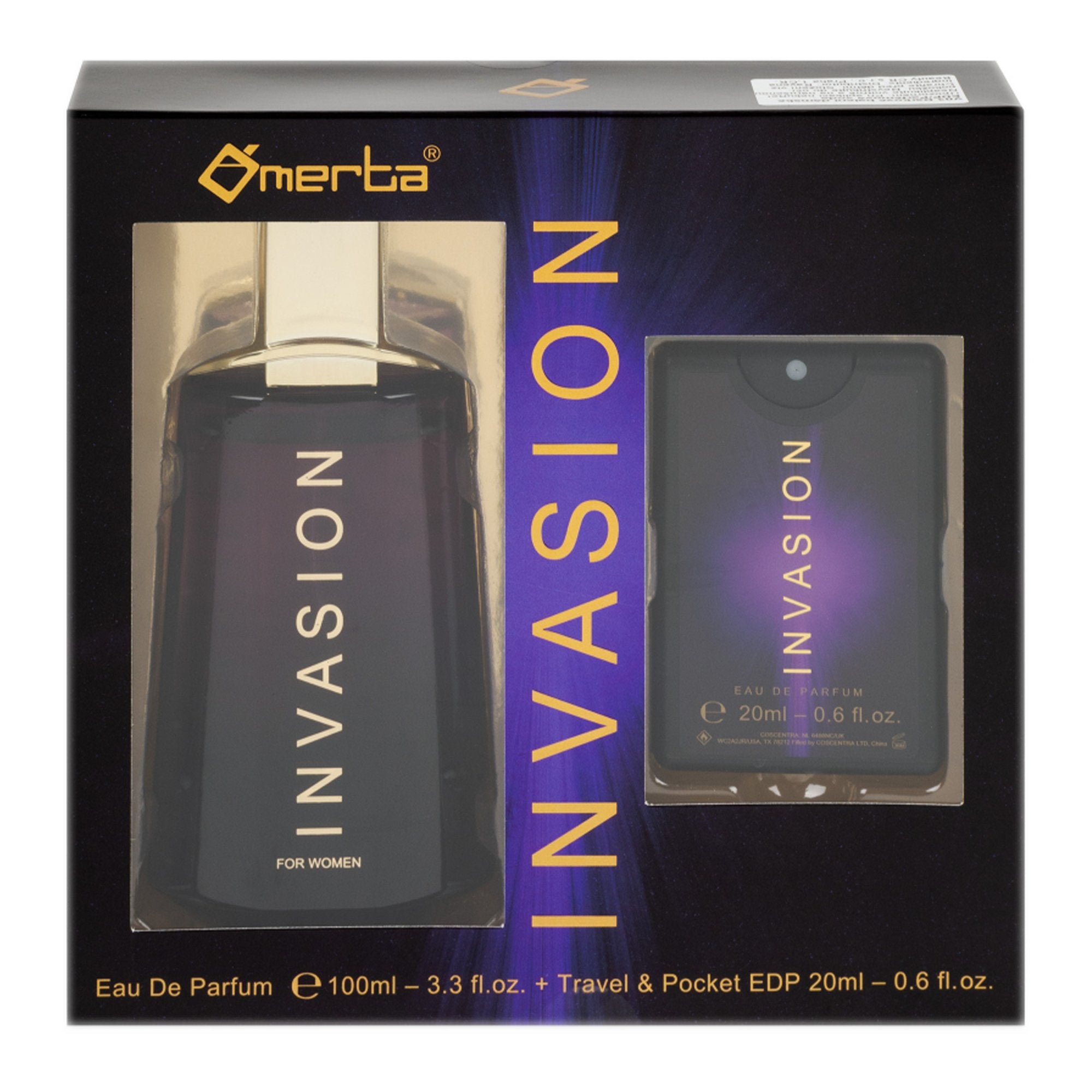 Invasion eau de parfum coffret 100 ml + 20 ml vaporisateur