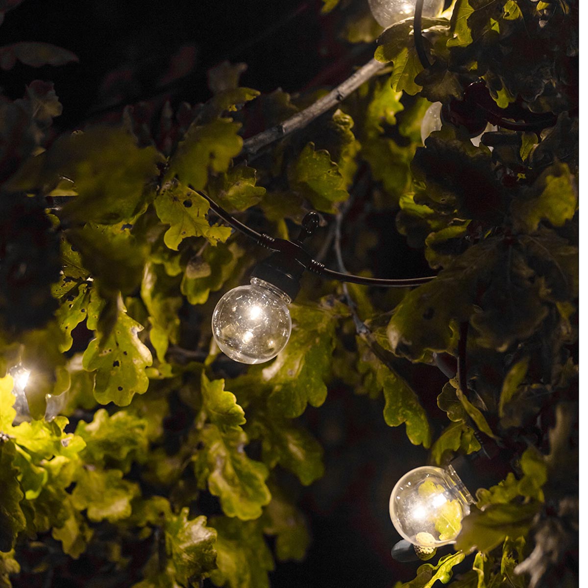 Red Deco Party Clear guirlande solaire 20 globes 9 m blanc chaud