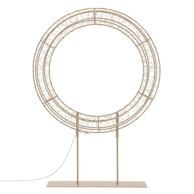 ECD Germany couronne Noël LED 41,5 cm blanc chaud socle
