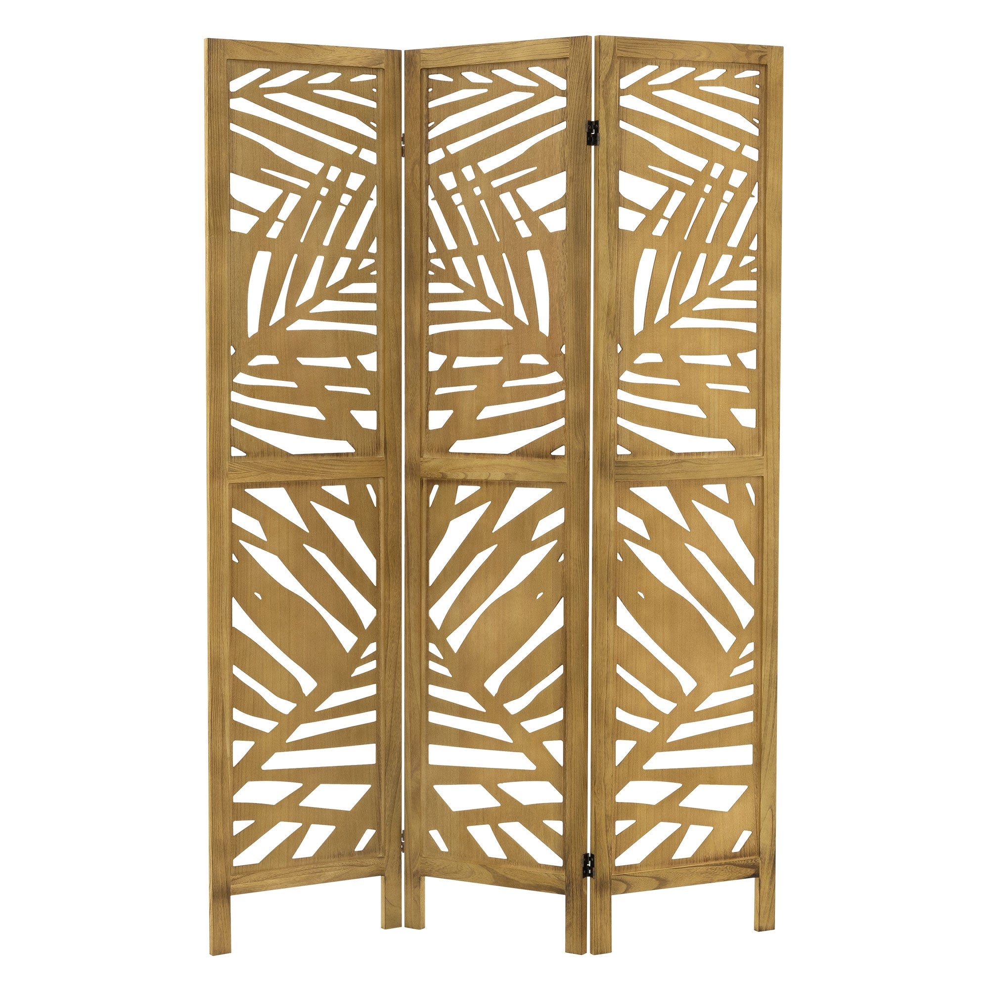 ML-Design Kyoto paravent bois 3 volets 170x121 cm marron