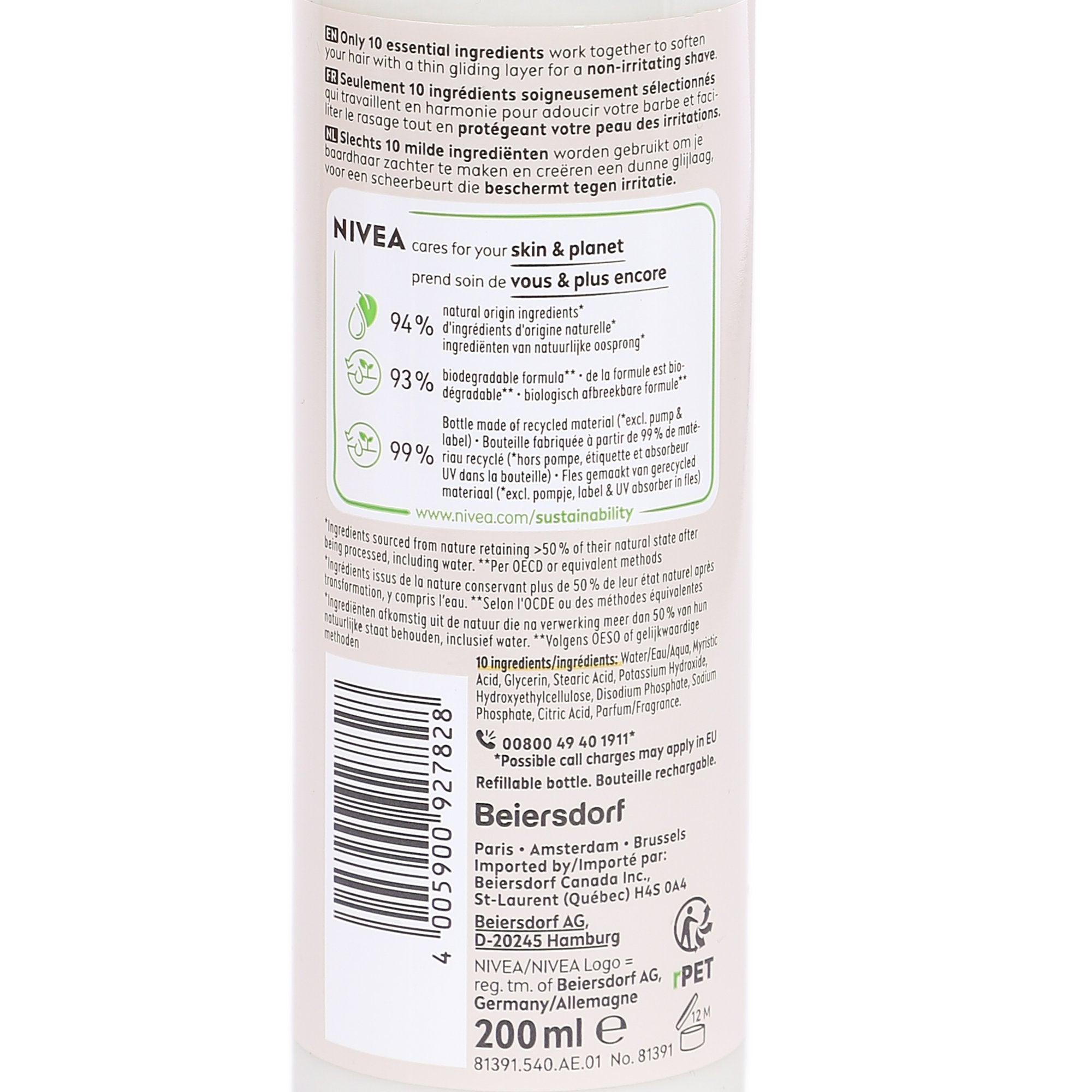 Nivéa Sensitive Pro crème à raser peau sensible