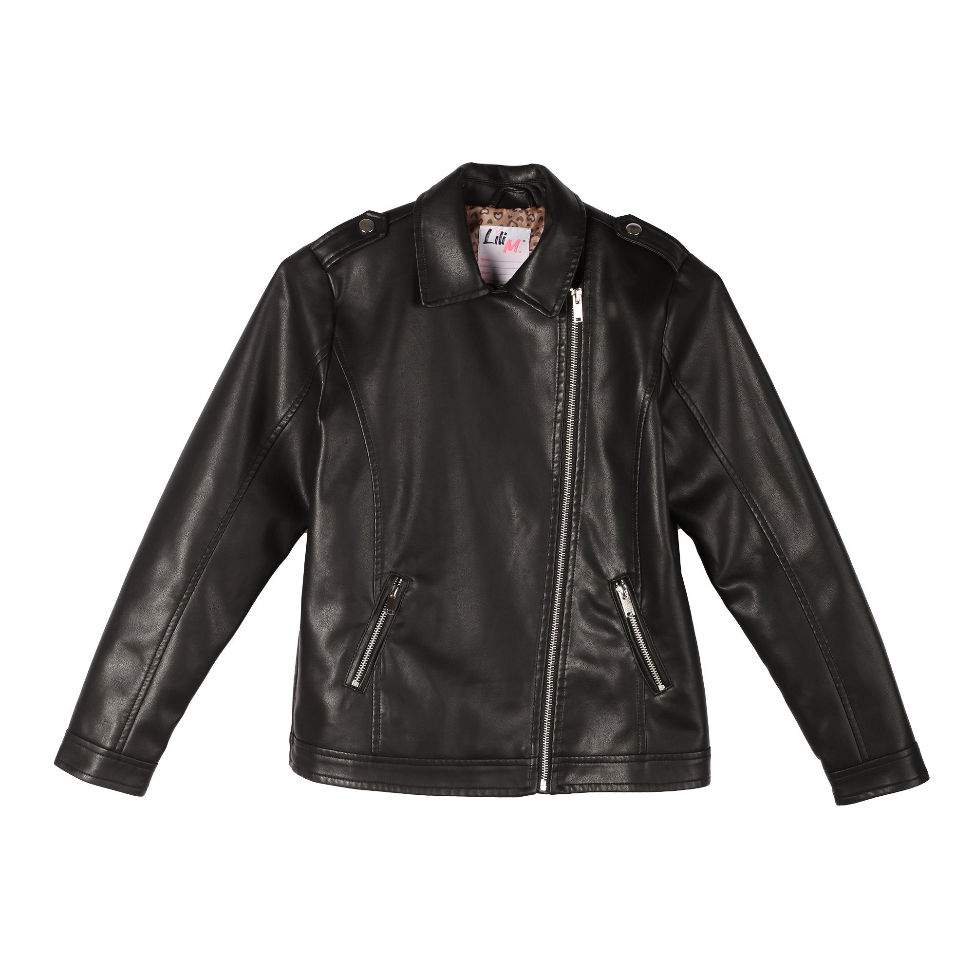 Stokomani Mode perfecto similicuir noir enfant 10A