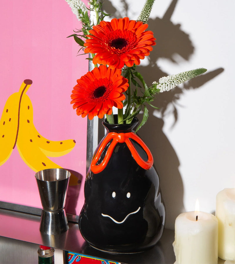 L'avant gardiste Vase sac poubelle cache-pot bouquet