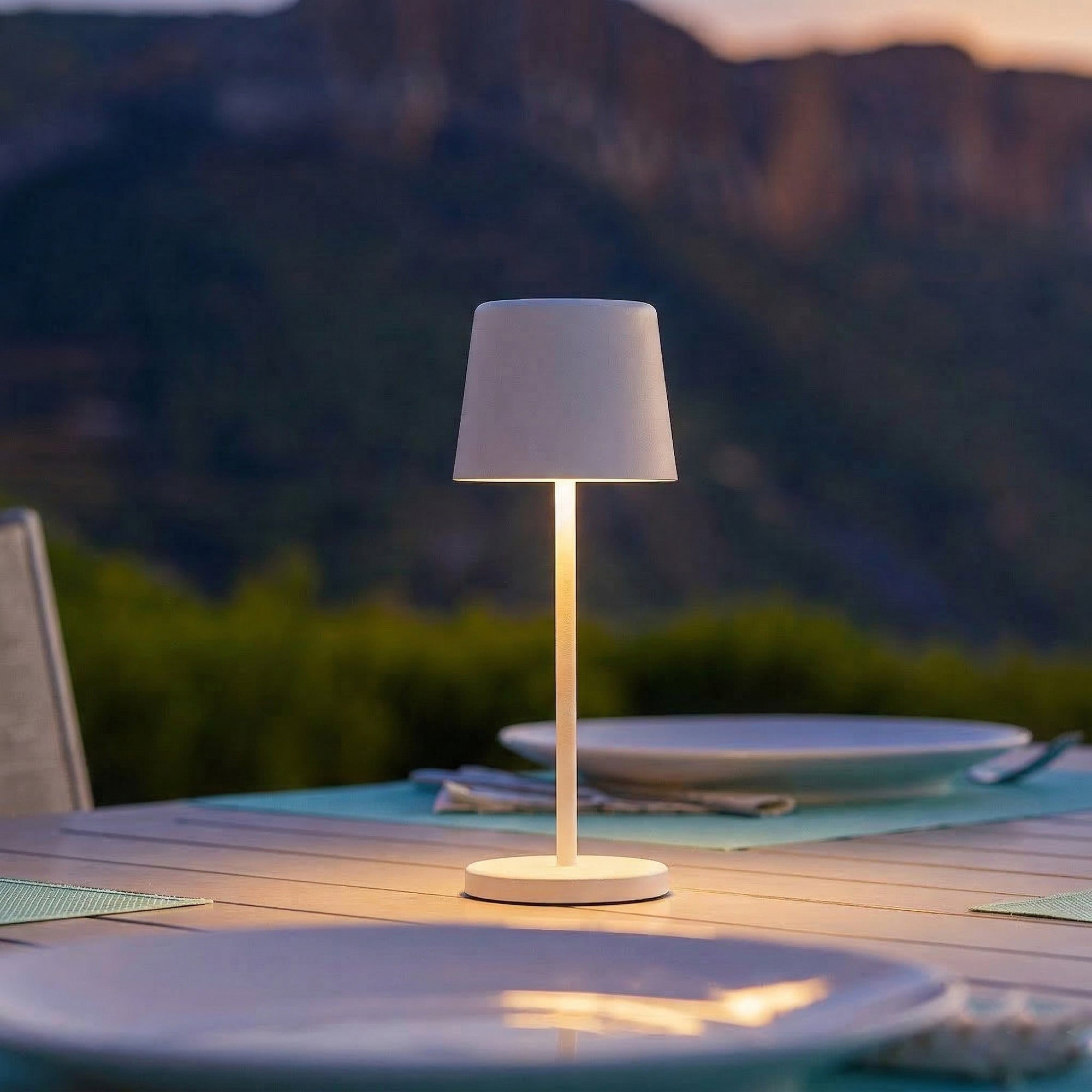 Red Deco Kelly Mini White H22cm mini lampe sans fil blanc dimmable