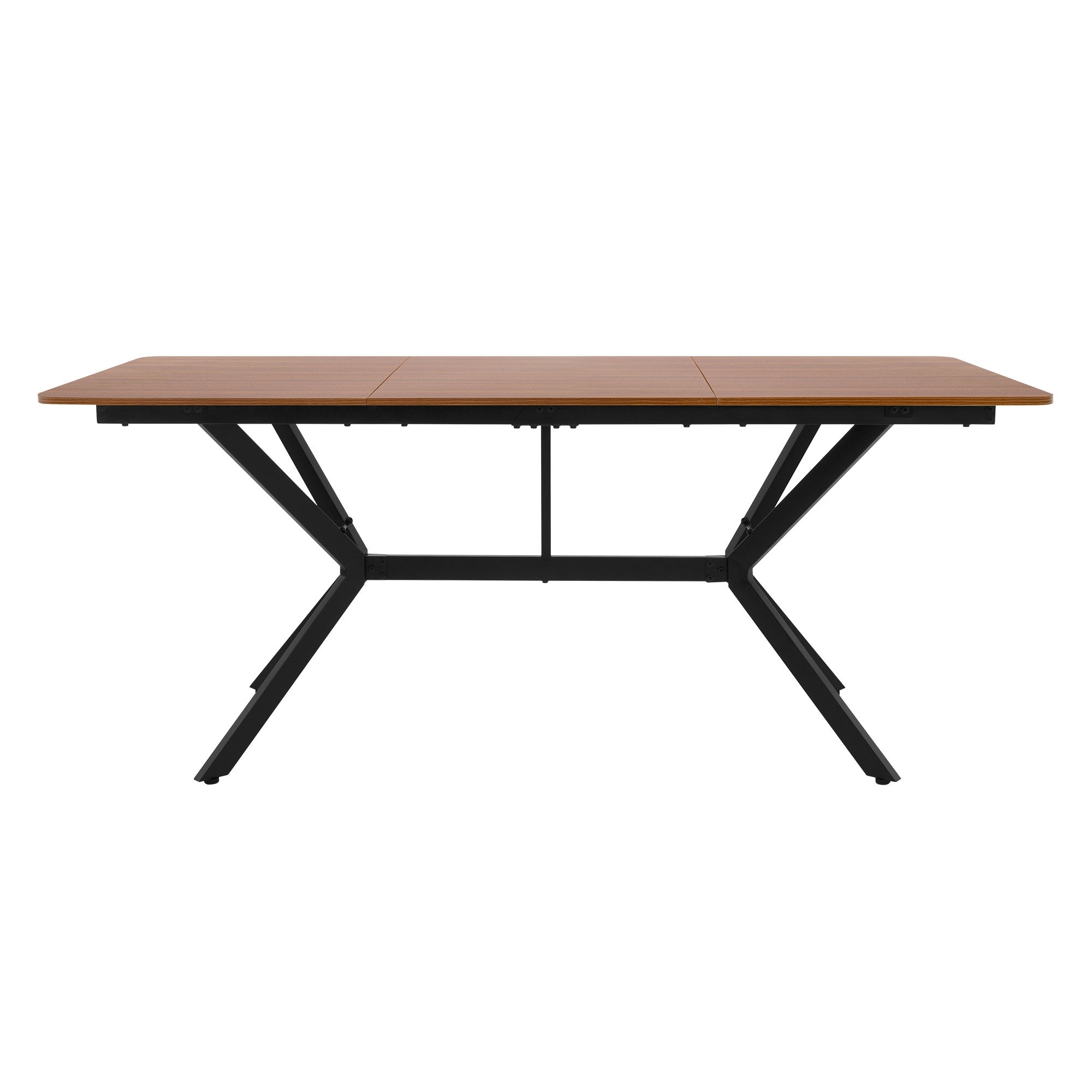 ECD Germany Möbel table à manger bois 180 cm marron foncé