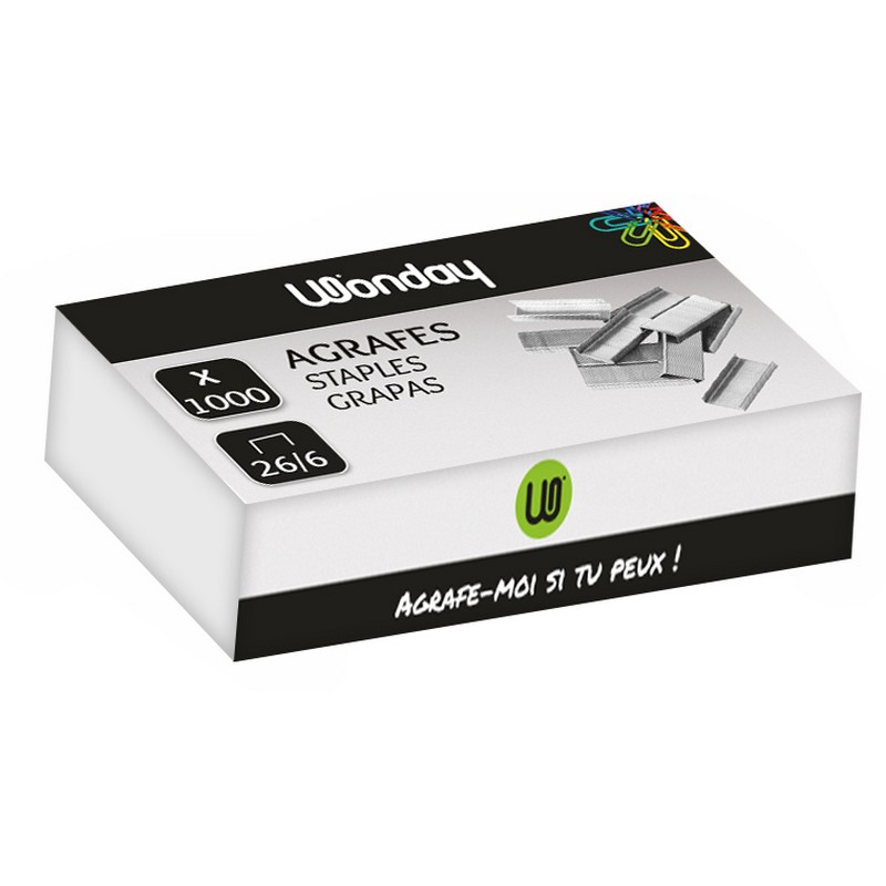 Safe Tool Agrafes 26/6 boîte x1000 bureau standard