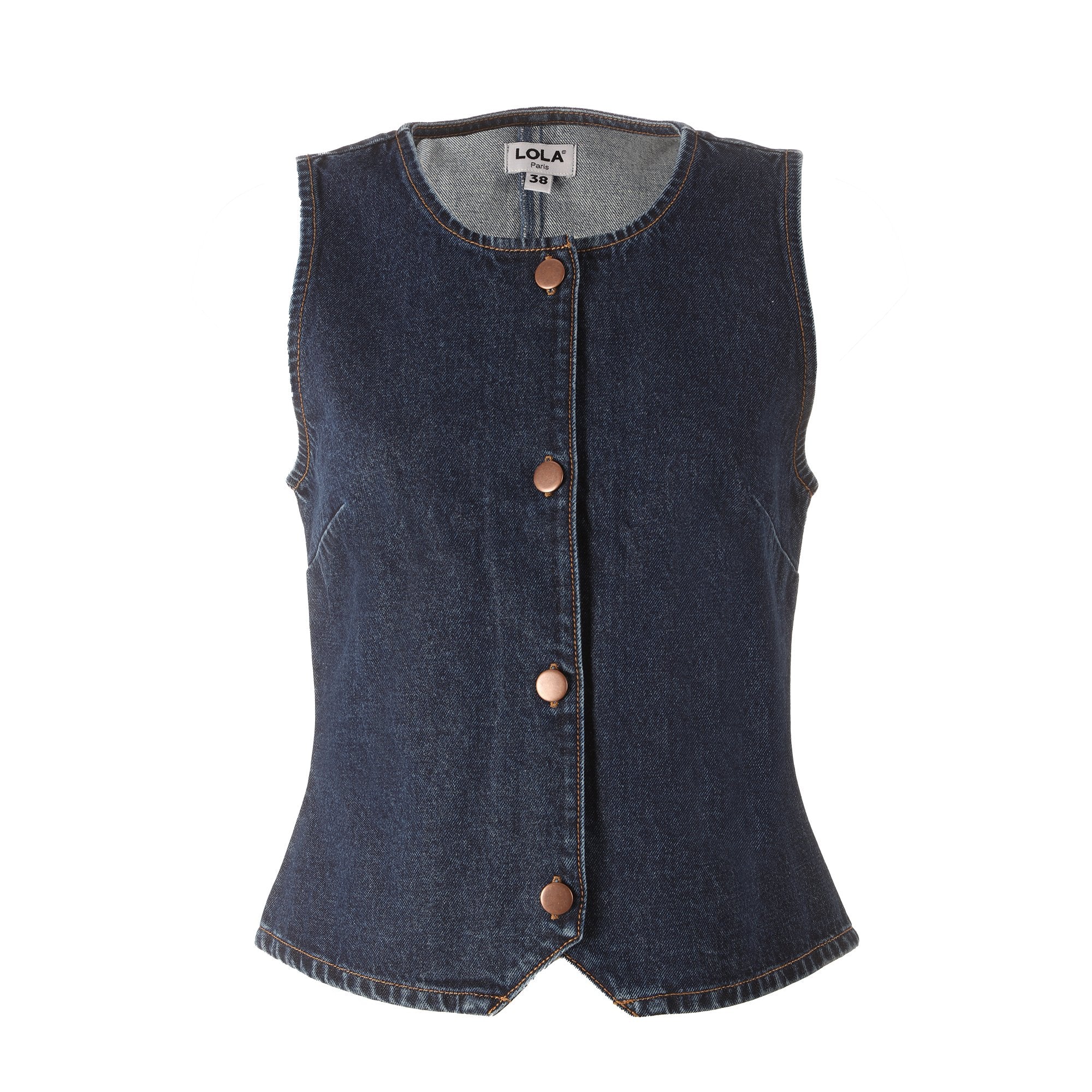 Stokomani Mode Veste en jean bleu foncé femme 38-42