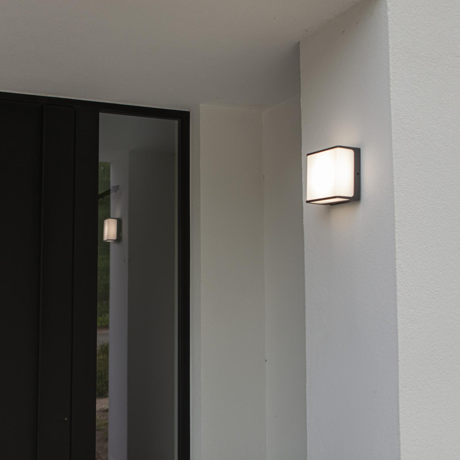 Red Deco Doblo Grey applique murale extérieure LED gris 15 cm
