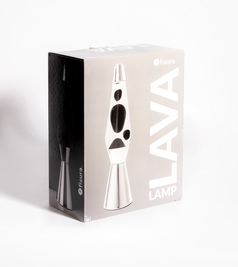 L'avant gardiste Lampe à Lave Bulles Noires vintage